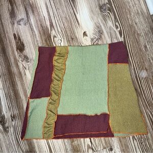 Urban Outfitters Patchwork Mini Skirt - Green and Brown
